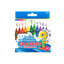 Load image into Gallery viewer, BAZIC 24 Color Washable Premium Crayons (Product Of USA)
