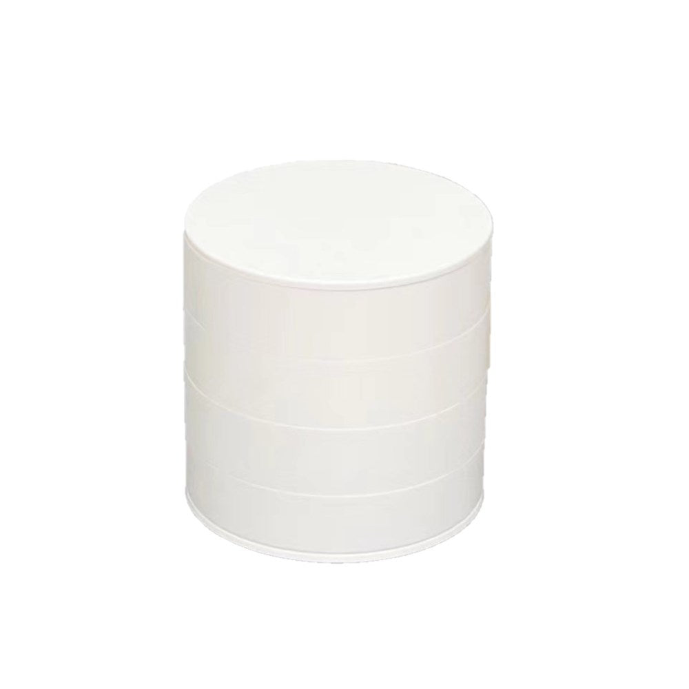 Rotating Round Jewellery box - 4 Tier White – GoodThings