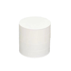 Rotating Round Jewellery box - 4 Tier White