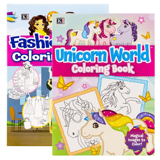 BAZIC KAPPA Unicorn World Coloring & Activity Book (Product of USA)