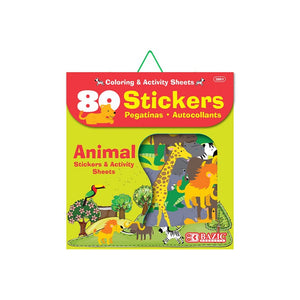 BAZIC Animal Series Asst. Sticker (80/Bag) (Product of USA)