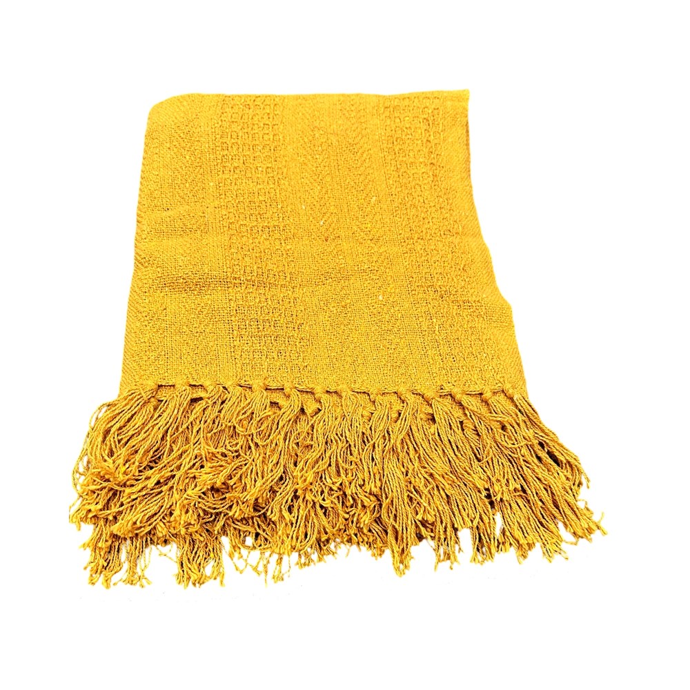 Classio Waffle Throw - Mustard