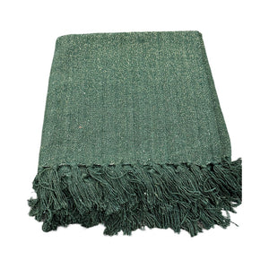 Classio Shimmer Throw - Dk Green