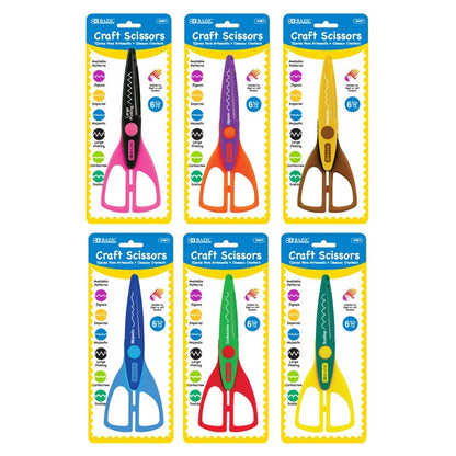 BAZIC 6 1/2" Paper Shaper Scissor(Product of USA)