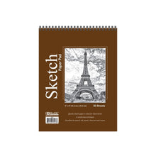 Load image into Gallery viewer, BAZIC 9&quot; X 12&quot; Top Bound Spiral Sketch Pad (Product of USA)
