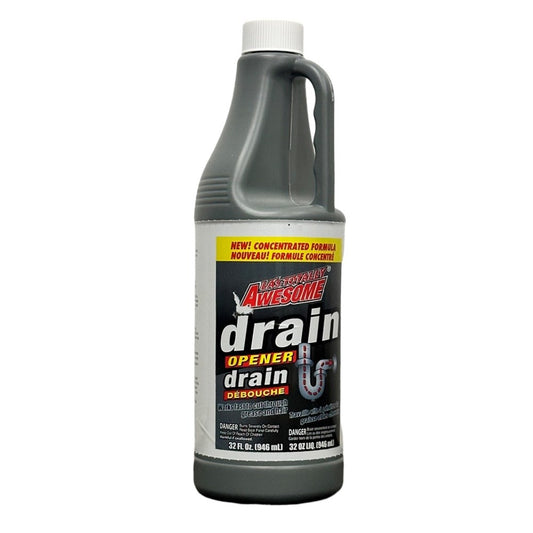 LA's Totally Awesome Drain Opener Dissolves Hair & Grease Clogged-32oz(Product Of USA)