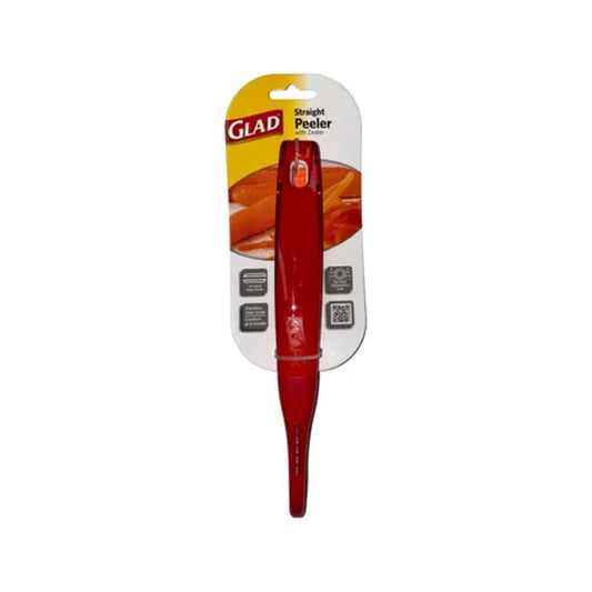 GLAD CRYSTAL STRAIGHT PEELER W/ ZESTER, RED (Product of USA)