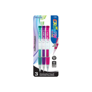 BAZIC Crown Dazzle 0.5 mm Mechanical Pencil (3/Pack) (Product Of USA)