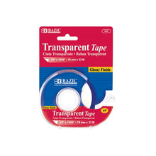 Load image into Gallery viewer, BAZIC 3/4&quot; x 1296&quot; Transparent Tape with Dispenser (Product of USA)
