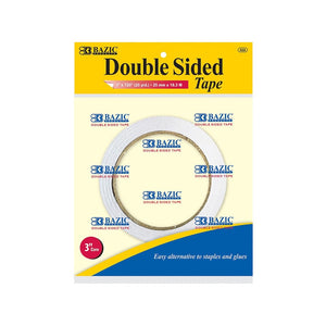 BAZIC 1" X 20 Yard Double Sided Tape (Product Of USA)