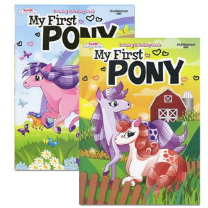 BAZIC MY FIRST PONY FOIL & EMBOSSED Coloring & Activity Book (Product Of USA)