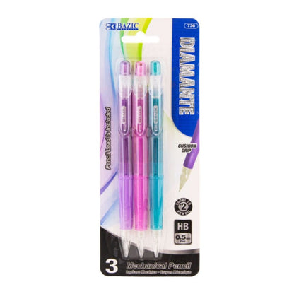 BAZIC Diamante 0.5 mm Mechanical Pencil w/ Grip (Product Of USA)