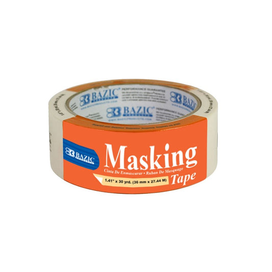 BAZIC 36mmx30yd General Purpose Masking Tape (Product of USA)