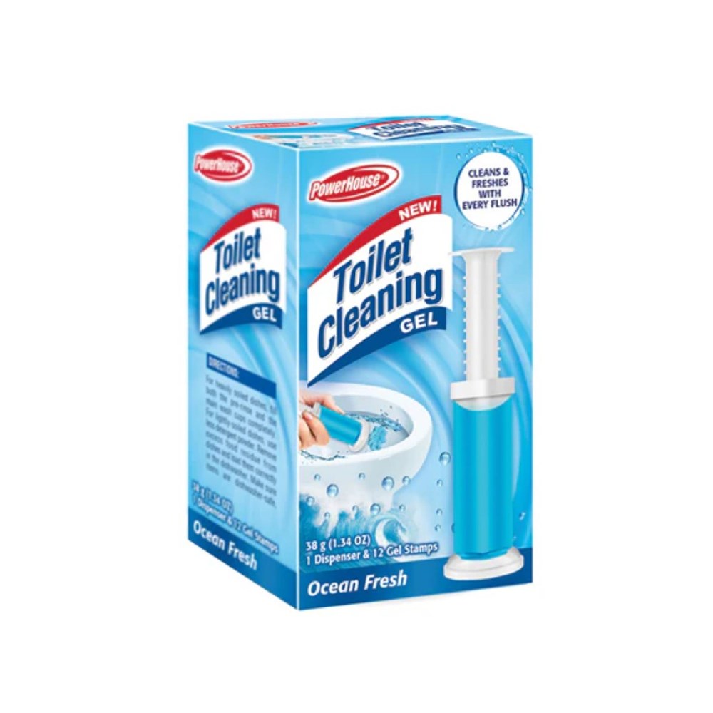 POWER HOUSE TOILET CLEANING GEL KIT- OCEAN FRESH (Product of USA)