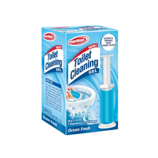 POWER HOUSE TOILET CLEANING GEL KIT- OCEAN FRESH (Product of USA)