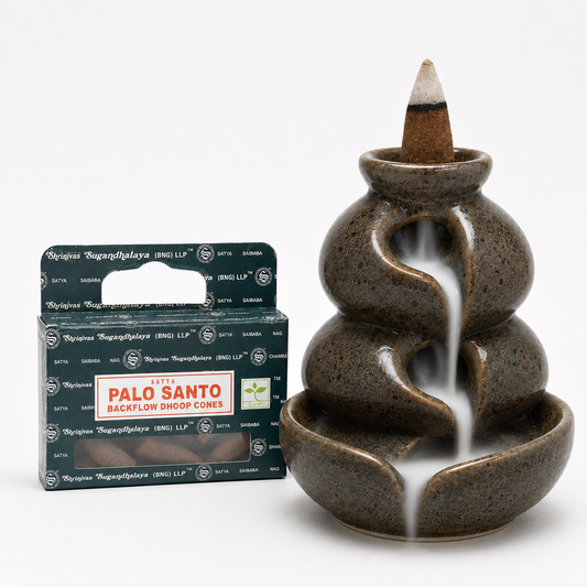 Satya Backflow Dhoop Cones - Palo Santo (24 cones)