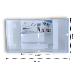 Expandable Drawer Organiser - White