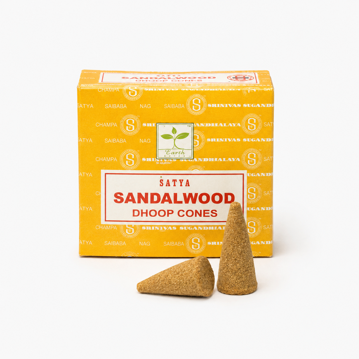 Satya Dhoop Cones - Sandal Wood (12 cones)