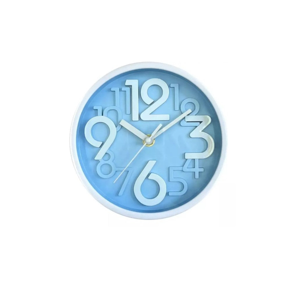 Wall Clock 17.5Cm - Blue