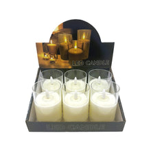 Load image into Gallery viewer, LED Clear Candle - White - 9.5cm
