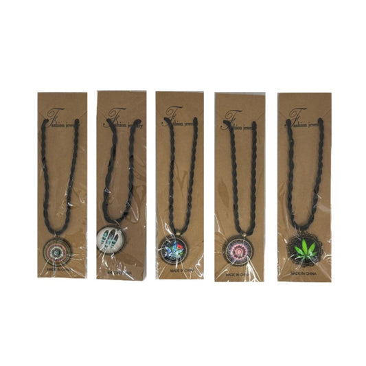 Necklace - Metal/Rope