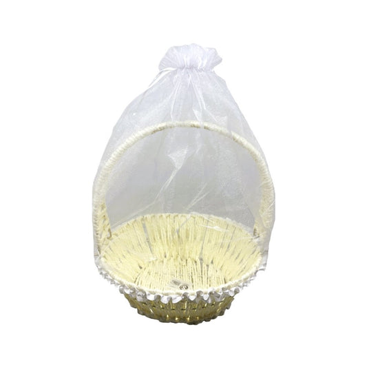 Gift Basket with net - Round (S)
