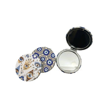 Load image into Gallery viewer, Pocket Mirror Round - Turkish Eye Design
