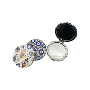 Pocket Mirror Round - Turkish Eye Design