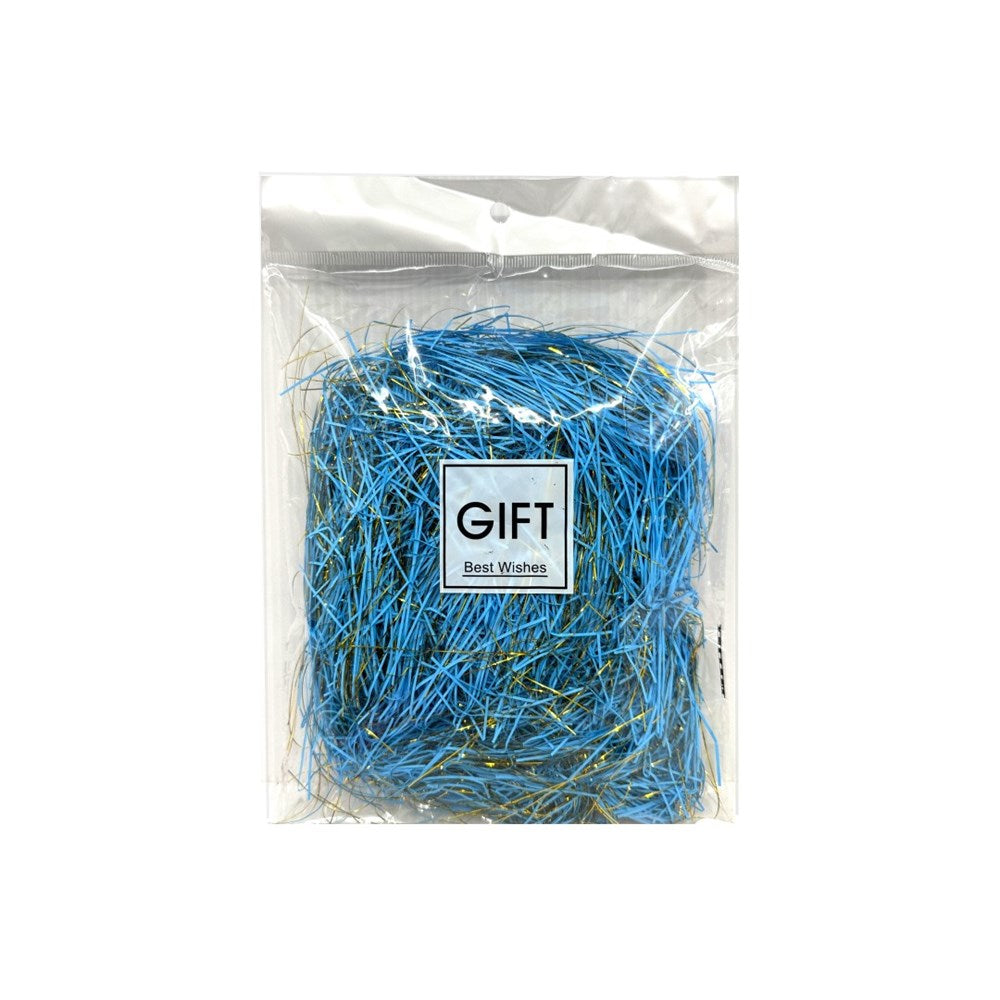 Gift Box Filler - Shred Paper Strings Blue