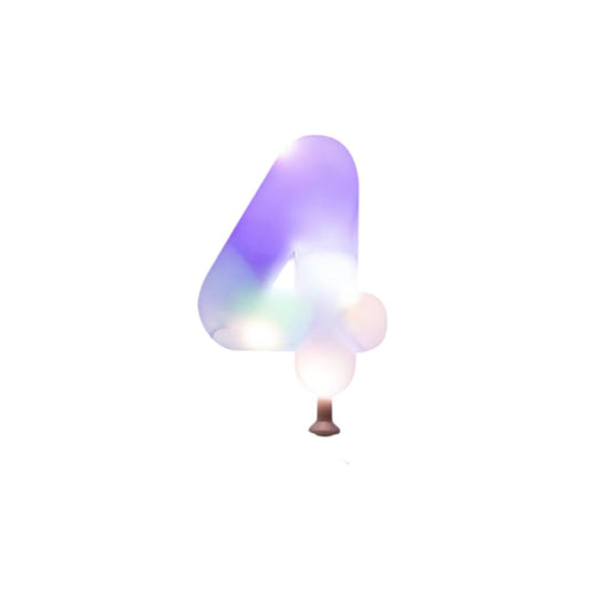 LED Cake Topper - Number 4