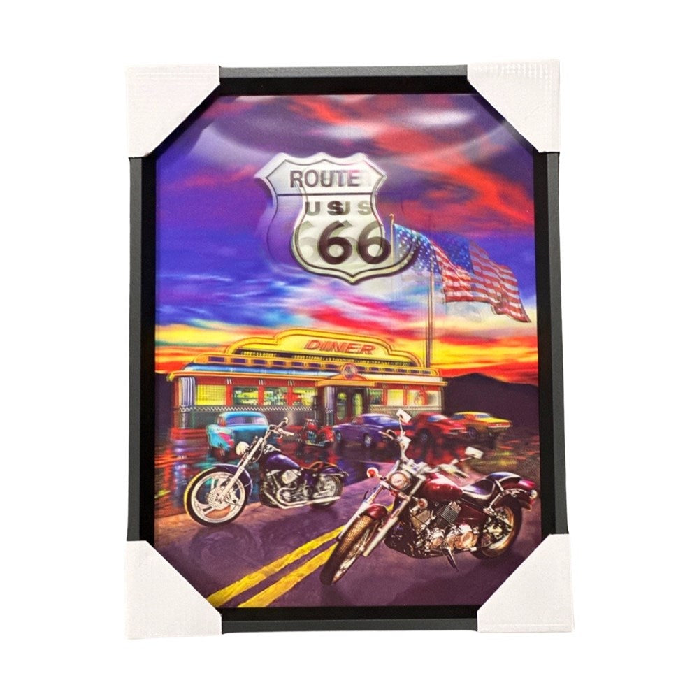 3D Wall Art Frame - Route 66