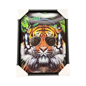 3D Wall Art Frame - Tiger