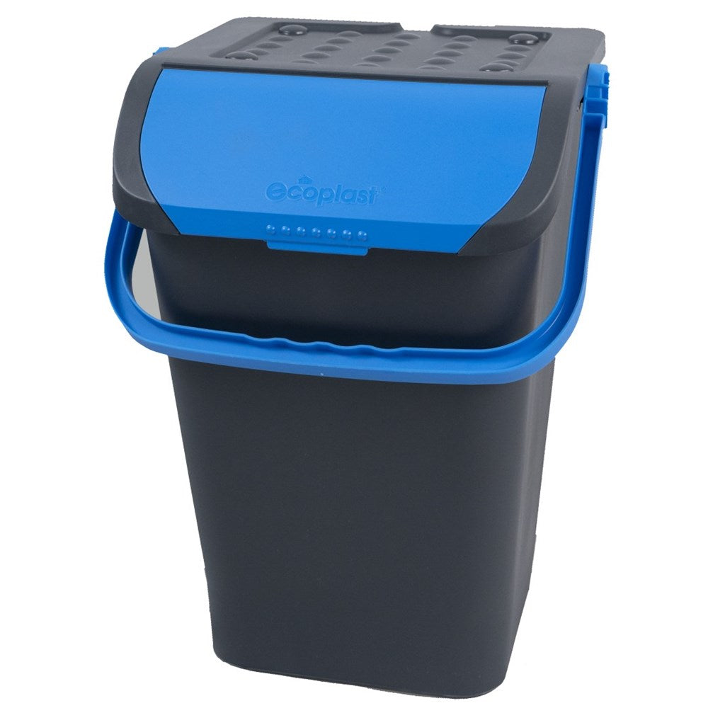 ECOLOGIC ITALIAN DUST BIN 40L BLUE