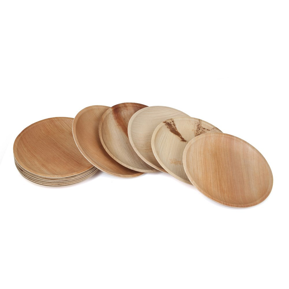 Palm Leaf Round Classic Plate 10pc/pk - 20cm