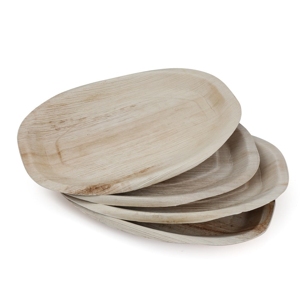 Palm Leaf Oval Platter Large 10pc/pk - 42x26cm