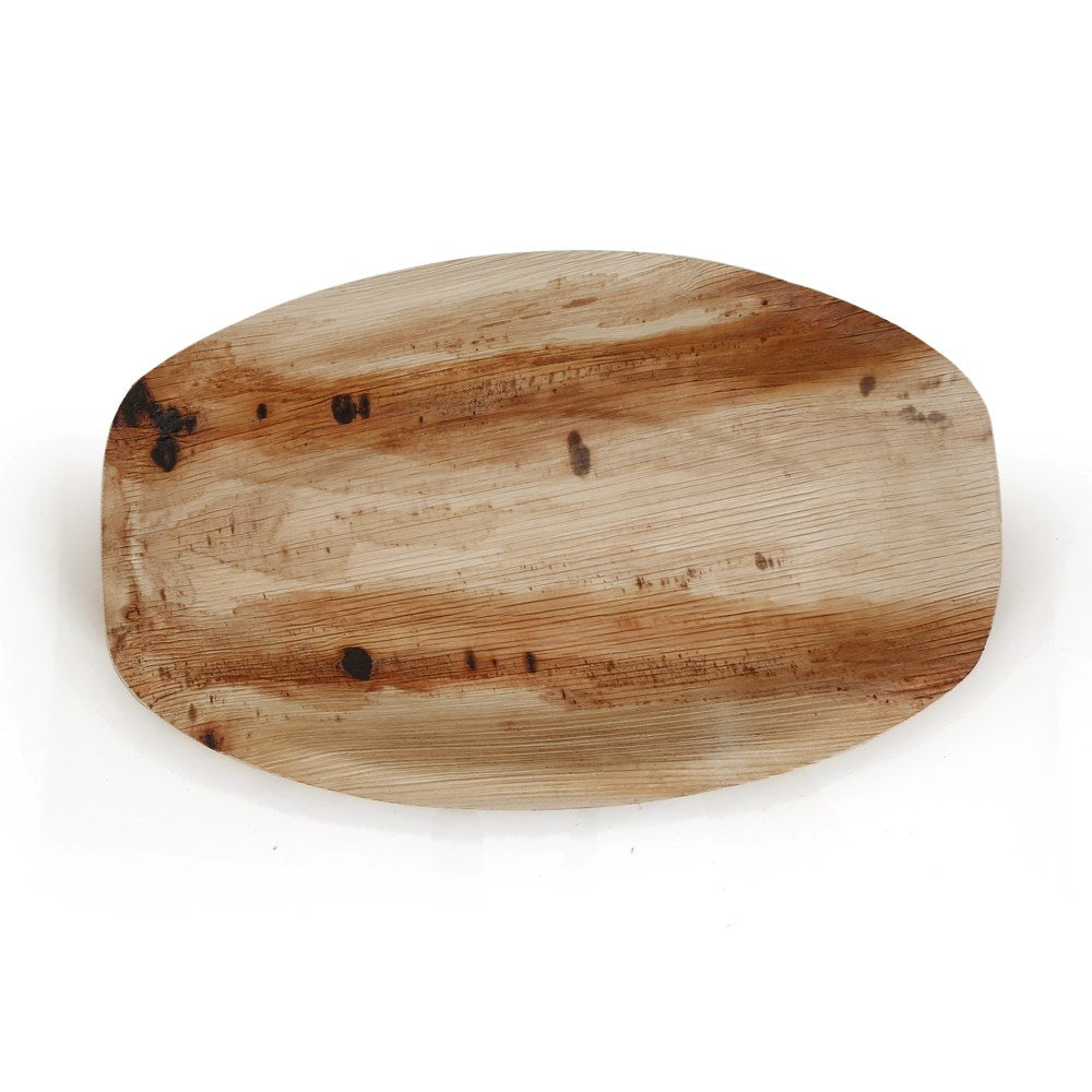 Palm Leaf Oval Platter Medium 10pc/pk - 35.5cm ...