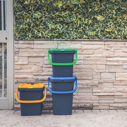 ECOPLUS ITALIAN DUST BIN 20L BLUE