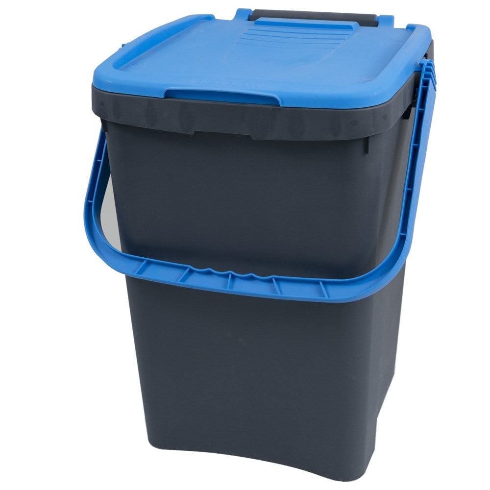 ECOPLUS ITALIAN DUST BIN 50L BLUE