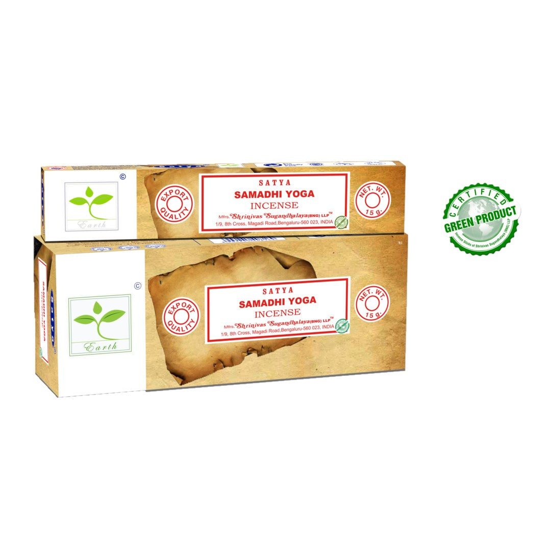 Satya Earth Series Samadhi Yoga Incense Sticks 15g – Pack of 6