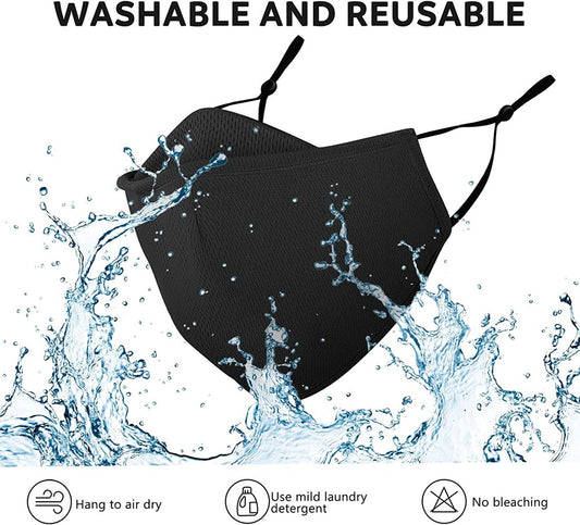 Fabric Cotton Mask 3 Layered - Black