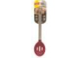 GLAD SLOTTED SPOON W/ STAINLESS STEEL HANDLE, RED (Product of USA)