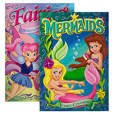 BAZIC JUMBO FAIRIES / MERMAIDS Coloring & Activity Book (Product of USA)