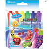 BAZIC 6 Colors Washable Scented Markers (Product of USA)