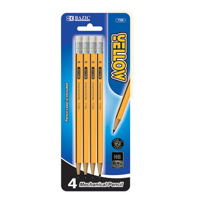 BAZIC Mechanical Pencil- Set Of 4 (Product Of USA)