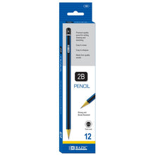 Load image into Gallery viewer, BAZIC #2B Premium Wood Pencil (12/Pack) (Product of USA)
