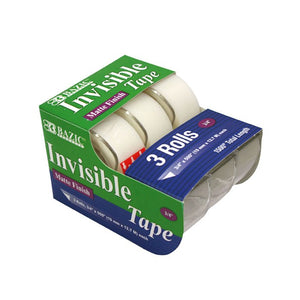 BAZIC Invisible Tape (3/Pack) (Product of USA)