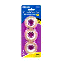 Load image into Gallery viewer, BAZIC 3/4&quot; X 1000&quot; Crystal Clear Tape Refill (Product of USA)
