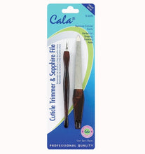 Load image into Gallery viewer, CALA CUTICLE TRIMMER &amp; SAPPHIRE FILE (Product Of USA)
