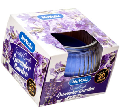 NUVALU - Glass Jar Candle Lavender Garden