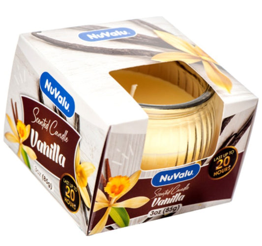 NUVALU - Glass Jar Candle Vanilla